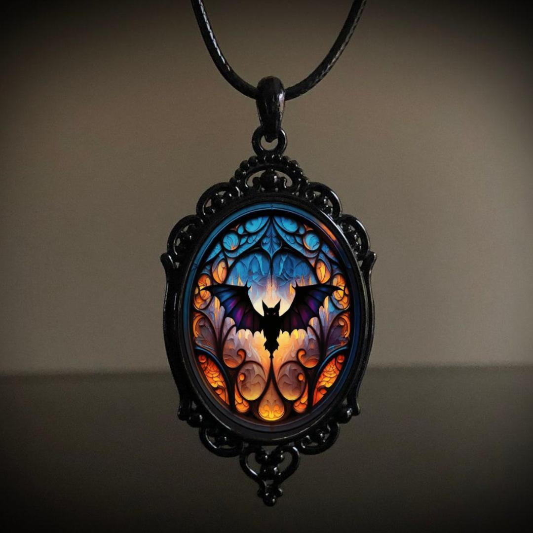 Wholesale  retro Gothic Halloween pendant necklace